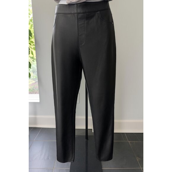 SPANX Pants - Spanx Vegan Leather High-Rise Leggings Size L Worn Once